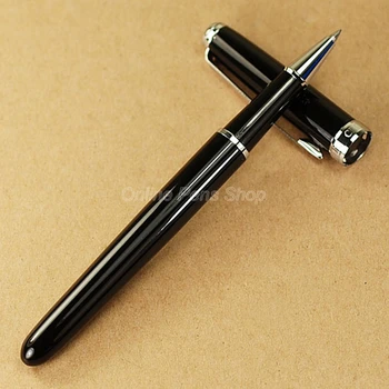 Черна химикалка химикалка от неръждаема стомана 