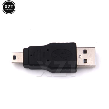 10шт Адаптер USB 2.0 mini Usb A Usb съединители за Mini USB B 5-Пинов Щепсел Порт Кабелен адаптер Конектор Конвертор