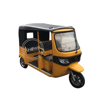 Триколка пътнически транспорт Електрически мотоциклет Триколка със слънчев панел Tuk Tuk Car