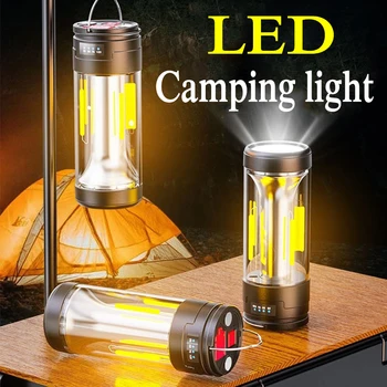 Led лампа за къмпинг USB Акумулаторна лампа за палатка висящи лампи фенерче Отбивка сигнална лампа, лампа за къмпинг