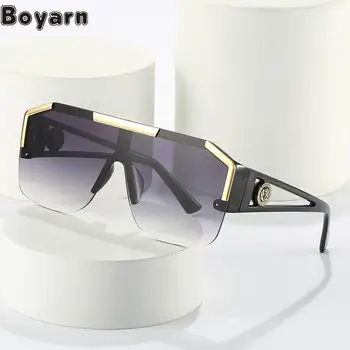 Boyarn Горещи пълнозърнести лещи Цар Лъв, пълнозърнести спортни очила в стил steampunk, трендови пънк-кухи слънчеви очила, слънчеви очила
