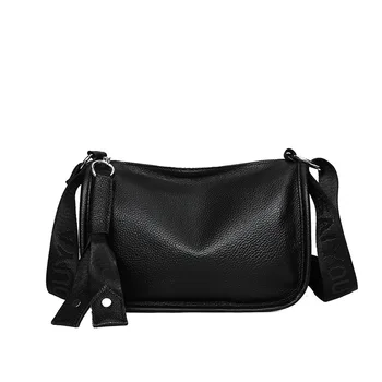 Моден Тренд, с прашка-седло с пискюли, луксозни дизайнерски чанти, дамски ежедневни чанти-тоут от естествена кожа, чанта-месинджър през рамо за дамите