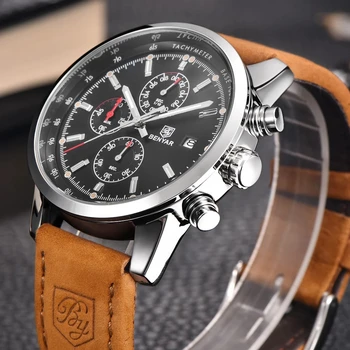 2023 Нови BENYAR, Най-добрата марка за луксозни мъжки часовник, кварцов Часовник, водоустойчив Автоматичен хронограф, мъжки военни часовници relogios masculino
