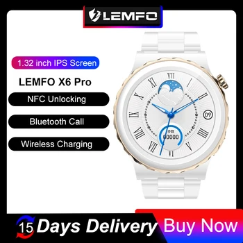 LEMFO Умни часовници дамски IP68 водоустойчив NFC умни часовници за жени Bluetooth предизвикателство безжично зареждане за Android и IOS Новост 2023