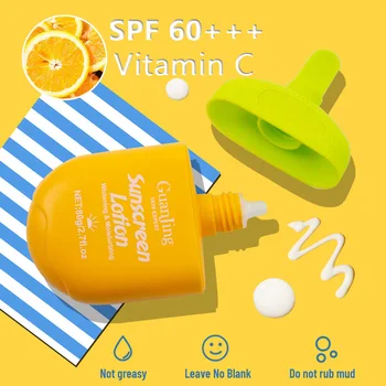 Слънцезащитен крем с витамин С SPF 60, защитава от ултравиолетови лъчи, хидратация на Кожата, Слънцезащитните кремове за тяло, слънцезащитен крем за лице