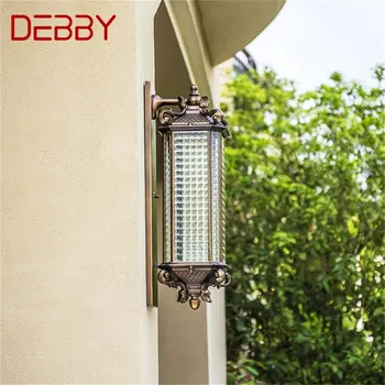 На улицата, с монтиран на стената лампа, DEBBY LED Classic Retro Luxury Light Sconces Водоустойчива IP65 Декоративен за дома