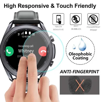 За Samsung Galaxy watch 3 Защитно фолио 45 мм, прозрачен, без мехурчета, против надраскване, висококачествени спортни защитни аксесоари