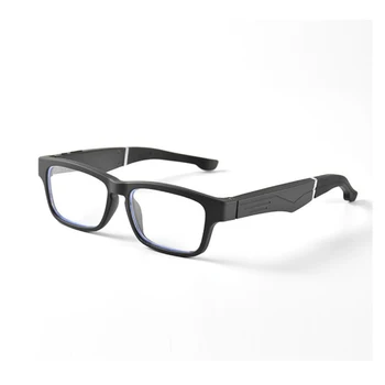 Умни очила, bluetooth слушалка, черна рамки за късогледство, специална технология за защита от син цвят за студенти