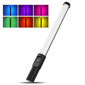PULUZ Handheld RGB Light Tube LED Video Light Палки 3000K-6500K С Регулируема Яркост 18 Светлинни Ефекти за запис на Видео на Живо