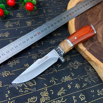 Професионален ловен нож, от нож на улицата, многофункционален инструмент за оцеляване, Остър нож За защита И ножове за мъже, подарък за къмпинг, туризъм