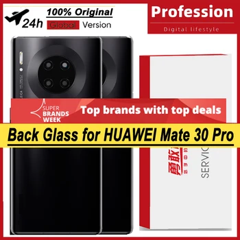100% Оригинал за Huawei Капитан 30 Pro, делото на отделението за батерията, задна стъклена врата панел, калъф за отделението за батерията на обектива на камерата