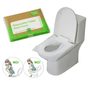 Еднократна калъф за седалката на тоалетната на Типа на Пътуване, Къмпинг, Хотел Аксесоар за баня Хартия от Водоустойчив Разтворима във вода