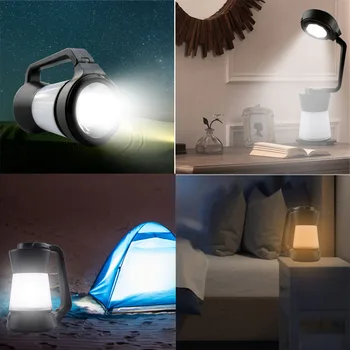 Нови led сверхяркие два цвята осветление за къмпинг, палатка, градинска USB зареждане, полилей, фенерче