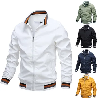 Мъжки якета-windbreakers, ежедневни яке, модно мъжко палто за спортове на открито, пролетно-есенна армията яке-бомбер, мъжки дрехи