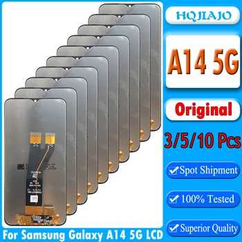 3/5/10 бр. Оригинални за Samsung Galaxy A14 5G LCD сензорен дисплей, Дигитайзер За Samsung A146 A146B A146P, резервни Части за Ремонт на LCD дисплея