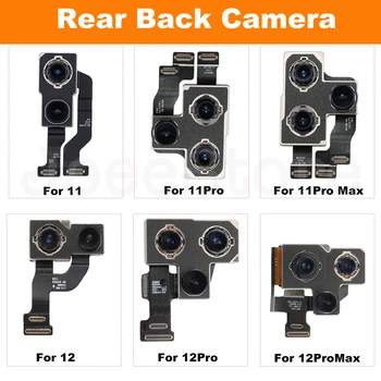Оригиналната Задната Камера за Обратно виждане, За iPhone, X XR XS Max 11 12 Pro Max Задната Камера на Основния Обектив Гъвкав Кабел Голям Модул на Камерата резервни Части За Ремонт на