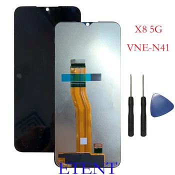 Дисплей за Честта X8 5G VNE-N41 LCD X8 TFY-LX1 2 3 LCD сензорен дисплей, Дигитайзер, Монтаж, Ремонт, Дубликат ЧАСТ