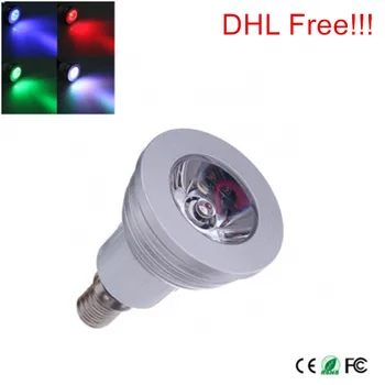 100шт 16 цвята смяна на RGB led осветление 3 W E14 RGB Led Лампа с Дистанционно Управление AC85-265V За Домашни Партита