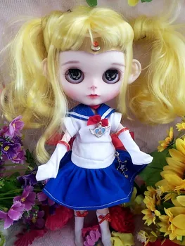 кукла на поръчка САМ съвместно тялото гола кукла blyth за Момичета, включително дрехи 2019