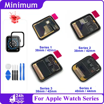 За Apple Watch Серия 1 2 3 38 мм 42 мм GPS Мобилен LCD Сензорен дисплей Дигитайзер В Събирането На iWatch Series 4 5 6 SE