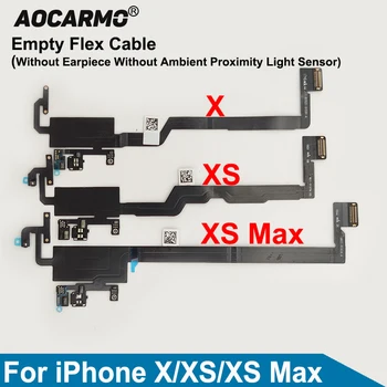 Aocarmo За iPhone X Xs-XS Max Слушалка С Празни Гъвкав кабел И Без Слушалка и Без Сензор за околната светлина