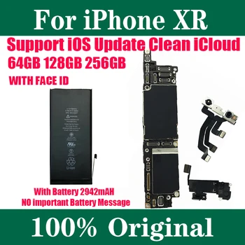 Чиста оригинална логическа такса iCloud, напълно работа за iPhone XR дънната Платка батерия 64G 128G 256G Подкрепа за обновяване на iOS Безплатна доставка
