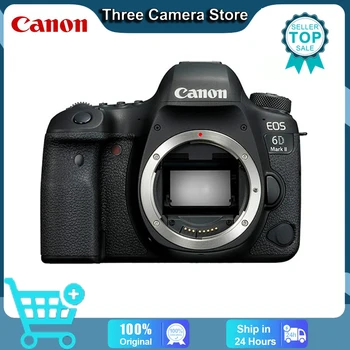 - Рефлексен фотоапарат Canon EOS 6D Mark II, полнокадровая камера, цифров фотоапарат, професионална видеокамера 4K