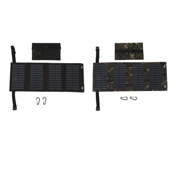 Сгъваем соларен панел, удобна за носене, Водоустойчива IP65 соларен панел 5.5v, високоефективен монокристаллическая за туризъм