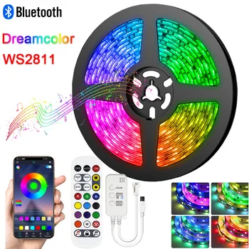 RGBIC Led Лента 12V Smart Tape WS2811 SMD5050 Dream Color Преследването на Крушка Bluetooth/WiFi Управление за Декорация на Партита на Закрито