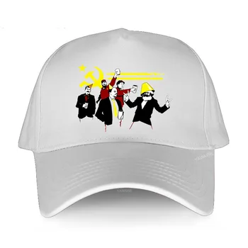 Мъжки памучен шапка на луксозна марка, спортна шапка за улицата, мода лято бейзболна шапка на Комунистическата партия CCCP, креативна шапка с принтом