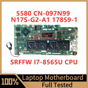 CN-097N99 097N99 97N99 дънна Платка за DELL 5480 5488 5580 дънна Платка на лаптоп 17859-1 С процесор SRFFW I7-8565U 100% Напълно тествани В ред