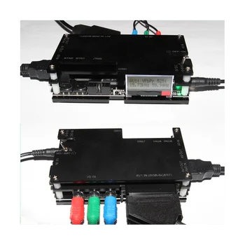 OSSC HDMI-съвместим конвертор, комплект адаптери за сканиране на софтуер с отворен код и хазартни кабел за ретро конзоли за игри, штепсельная вилица САЩ/ЕС/Великобритания/AU