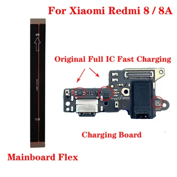 Оригинален USB порт За Зареждане на Xiaomi Redmi 8 8A Конектор Mic зарядно устройство ще захранване на Такса дънна Платка Гъвкав Кабел, Резервни Части