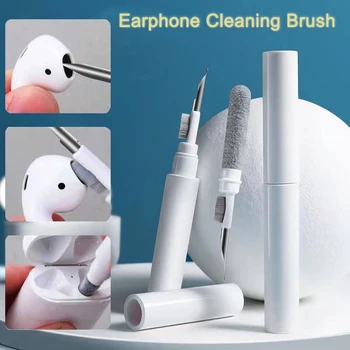 Инструмент за почистване на слушалки Bluetooth-слушалки Инструмент за почистване на Airpods Pro 3 2 1 Здрав калъф за слушалки комплект за почистване с Четка