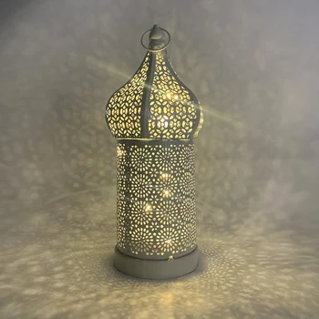 Led Лампа Ramadan Light EID Mubarak Украса За Дома 2023 Рамадан Карим Окачен Фенер Исляма Мюсюлманския Рамадан Декоративна Лампа