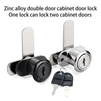 Заключване за чекмедже на гардероба от с сплав Заключване за кабинет е подходящ за 26 мм блиндирани врати сребърен заключване за кабинет за выдвижного кабинет