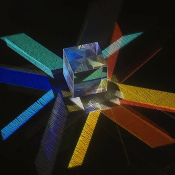 Цветна призма, разделящ куб, научна играчка за обучение физика
