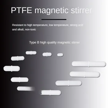 Магнитна мешалка от PTFE Миксер-мешалка Тип A/ B/ C Магнитна мешалка Лаборатория за Химически мешалка Химическо Мешалка