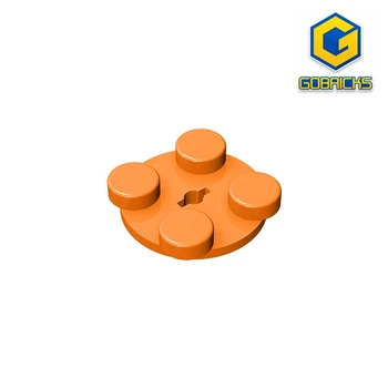 10 бр. Въртяща се маса, Gobricks GDS-948, 2x2 плоча, топ, съвместими с lego 3679, подаръци, детски строителни блокове на 