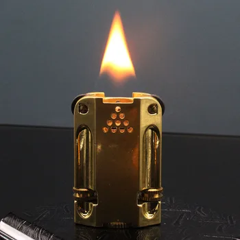 Факел Niki, керосин запалка, Ветрозащитный двустранен шлайфане кръг, Ретро Креативна личност, творчески мъжки подарък на едро