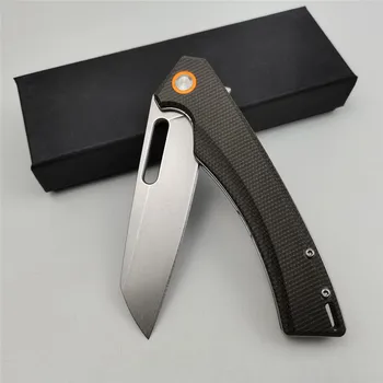 GT957 сгъваем нож Micarta дръжка D2 джобен нож подарък за оцеляването на сачмен лагер спасителна EDC Инструмент Нов походный ловен нож