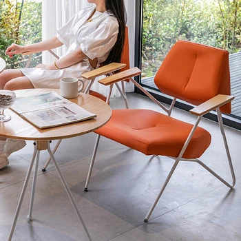 Модерен луксозен стол за хранене, дизайнерски външни метални трапезни столове за балкона, Кухня подови шезлонги, Salle Manger Предмети от бита