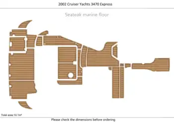 2002 Cruiser Yachts 3470 Кокпит Платформа за плуване 1/4 