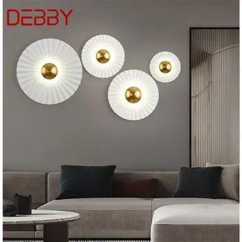 DEBBY Модерен интериор Лесен стенен монтаж лампа LED Творчески бели халба бира за дома, хол, спалня, нощни декор