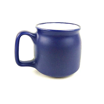 Керамични чаена чаша за топла порцелан, тъпи сини чаша за офиса и дома, чаши с дръжка