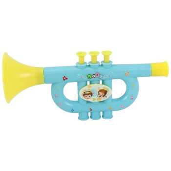 Цветна детска бластване тръба, музикални инструменти, музикална играчка, фигура различни цветове