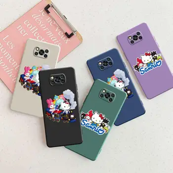 Фигура фен арт на Hello Kitty My Melody За Xiaomi MI POCO X3 NFC POCO Pro X4 11T 5G 11 Lite Pocophone F1 9T Note 10 12 Калъф