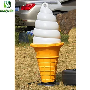 95 см Симулация модел осветление за сладолед, лампа за моделиране на фалшиви конус, модел украса на сладолед, рекламни модел конус на сладолед