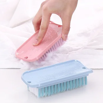 Потребителска четка за пране с твърда коса, пластмасова четка за по-големи дъски, яка дрехи, копчета, найлонова четка за почистване, четка за обувки