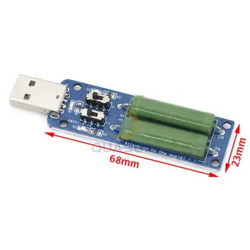 Е-натоварване с USB-резистором с регулируем превключвател 3 ток, Тестер съпротива 5 В